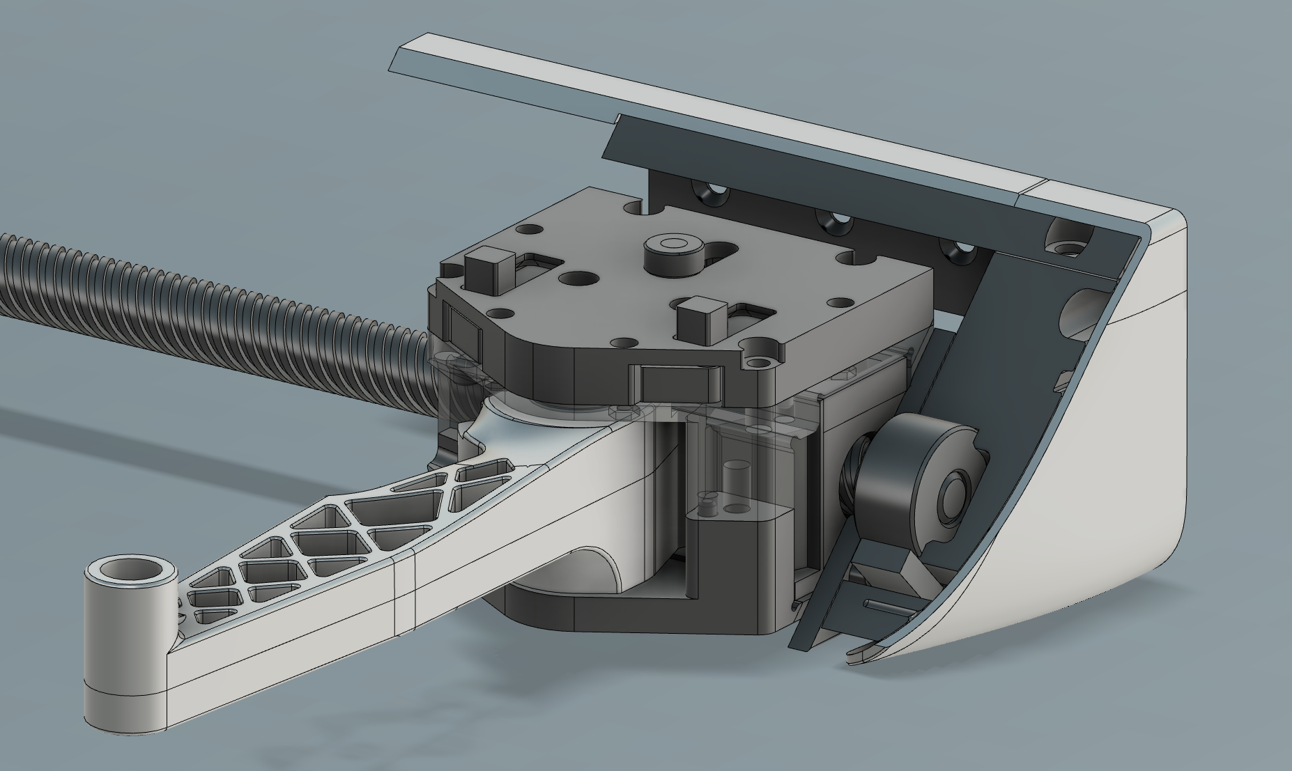 Automated Window — CAD detail of the opening mechanism
